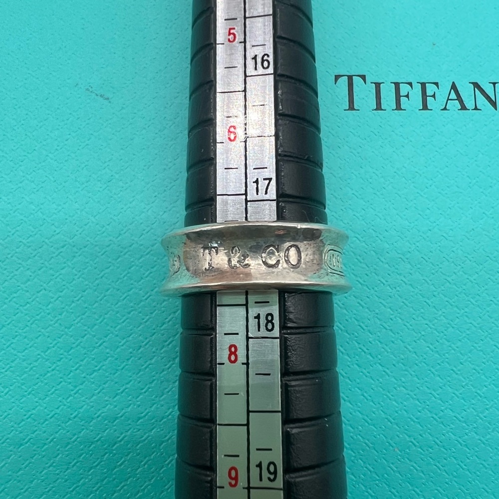 🔴🆑Authentic TIFFANY & CO vintage Retired Wide 1837 Ring / Band🆑🔴 - Picture 9 of 10